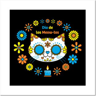 Dia De Los Meowtos Posters and Art